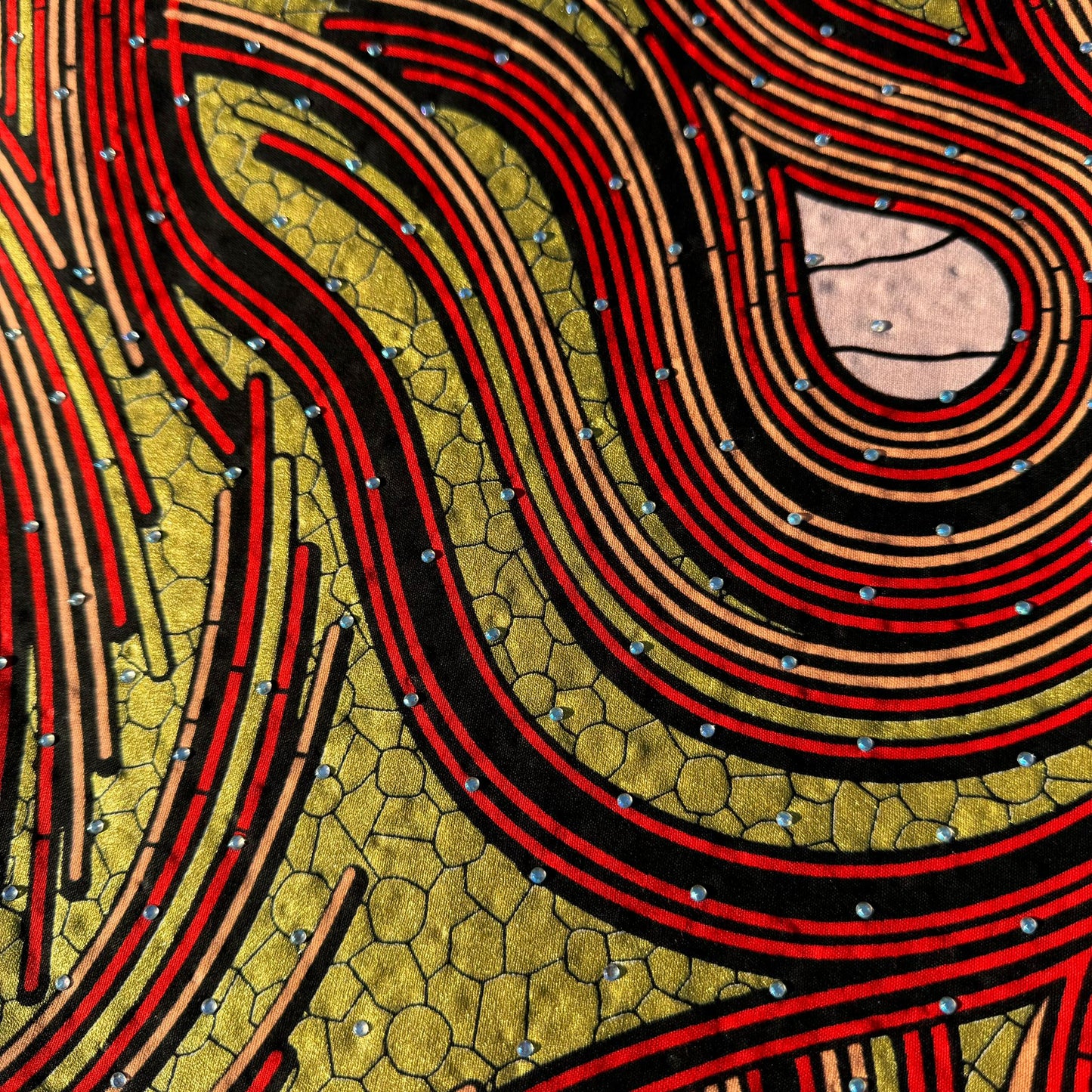 100% cotton Kitenge x Glitter