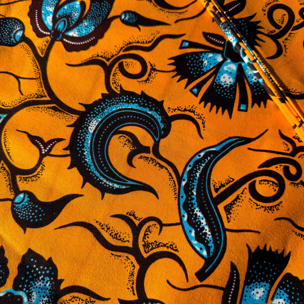 100% cotton Kitenge Chungwa Ua