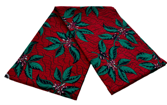 100% cotton Kitenge Chekundu