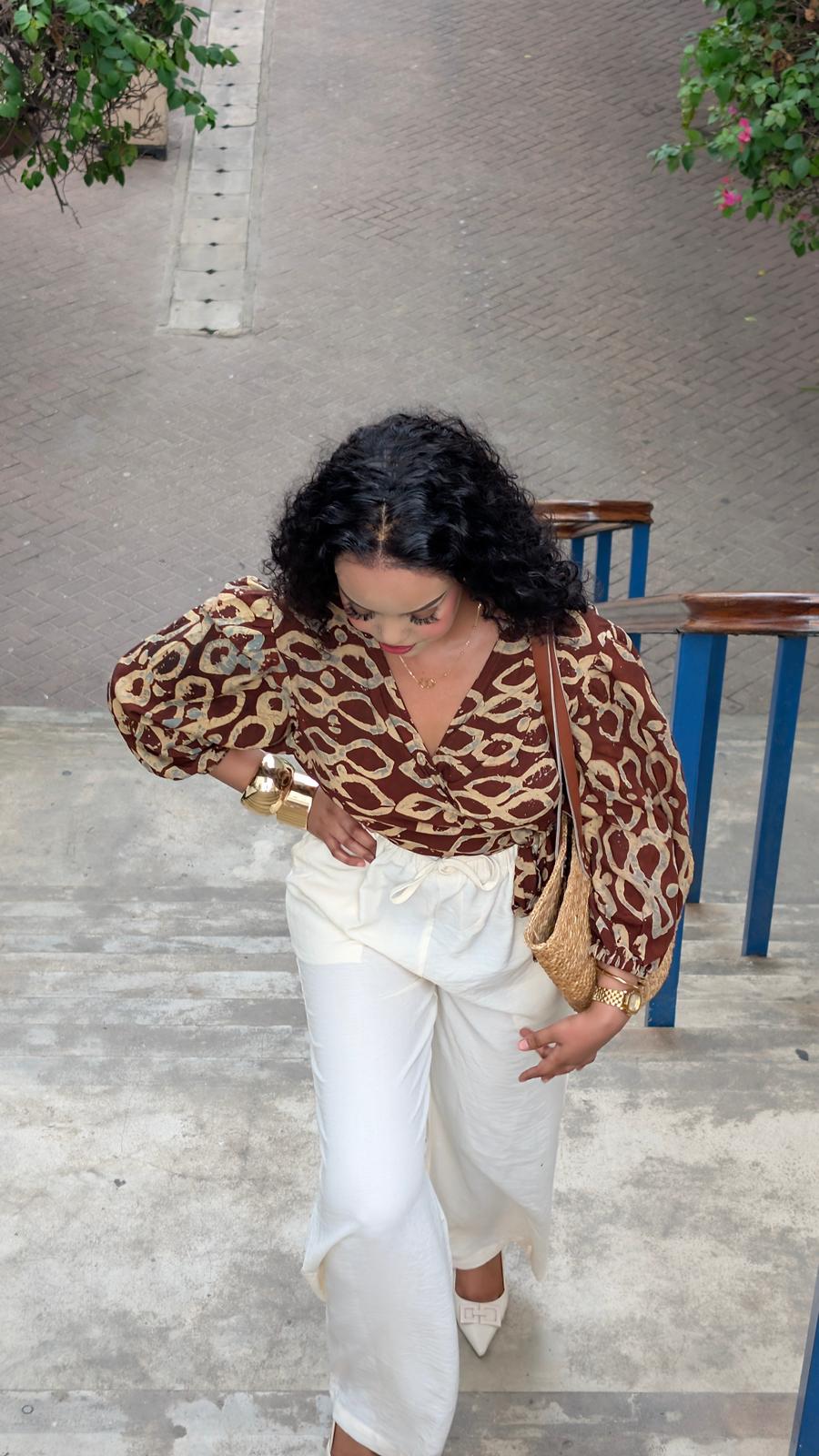 Chungu Kahawa 100% bamboo blouse