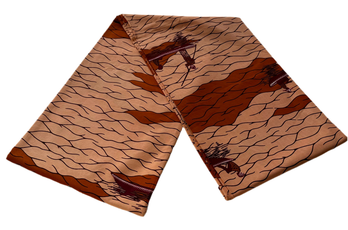 100% cotton Kitenge Mtumbwi