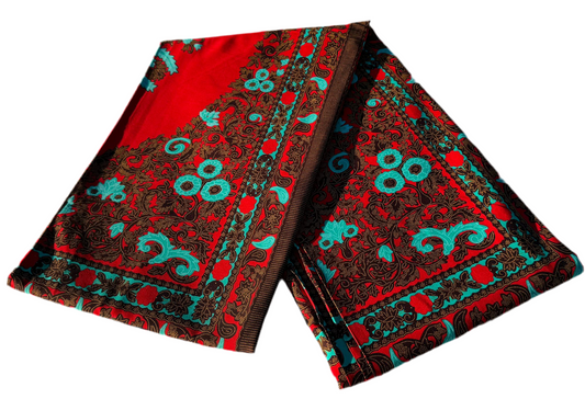 100% cotton Kitenge Khanga Nyekundu