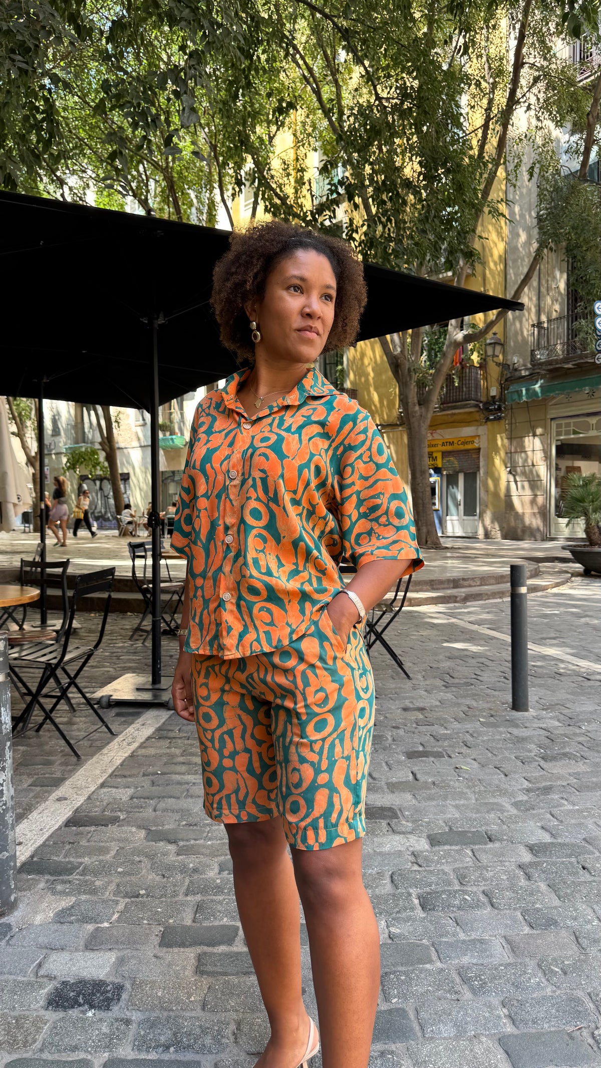 Feuer-Shirt & -Shorts (Set) 100 % Bambus