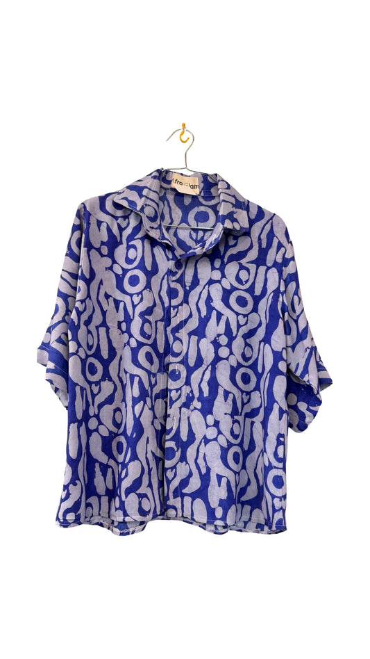Bahari bluu 100% Bamboo shirt