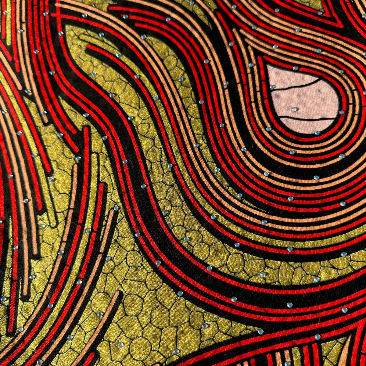 100% cotton Kitenge x Glitter