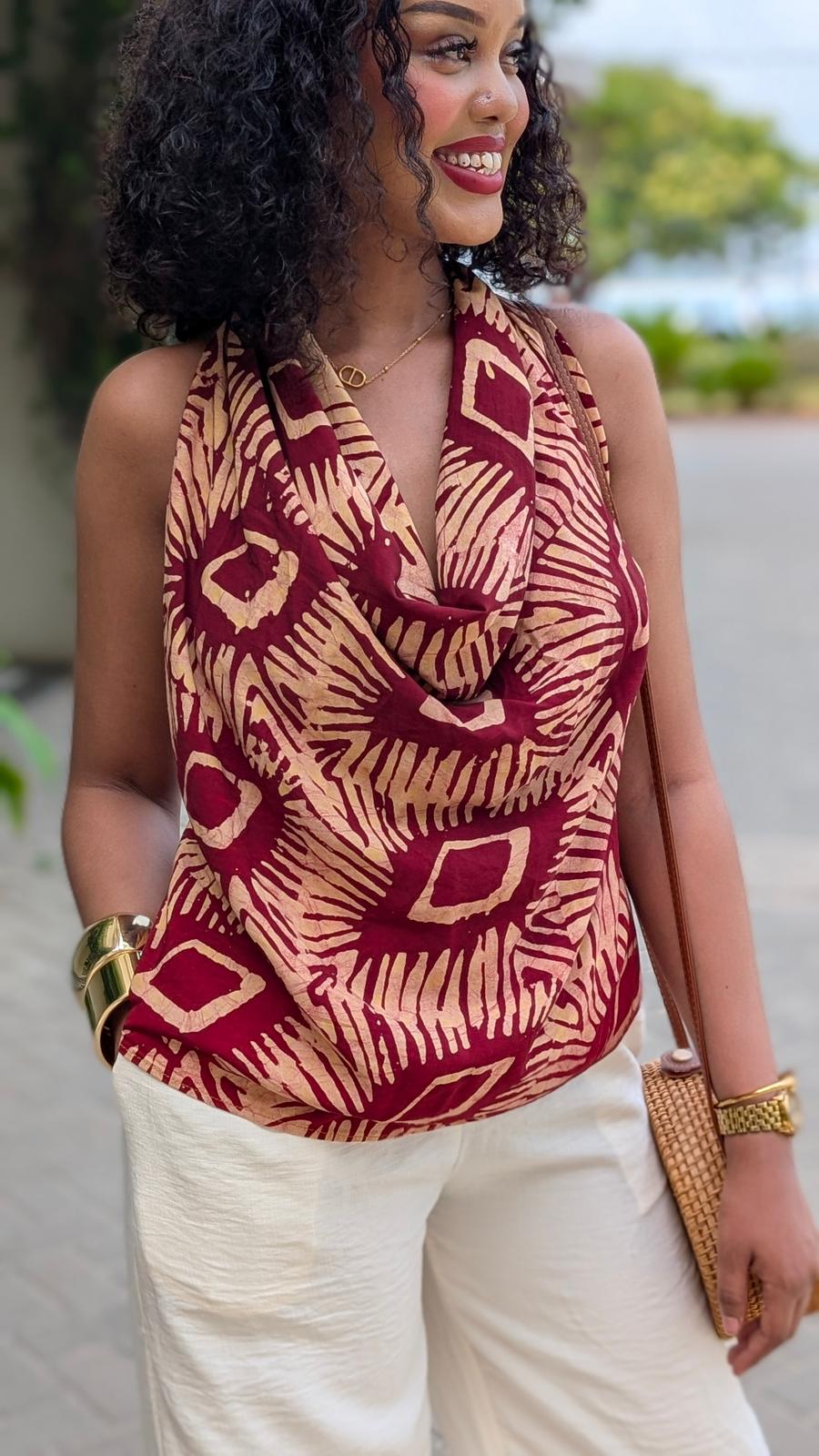 Anjela juu 100% bamboo blouse