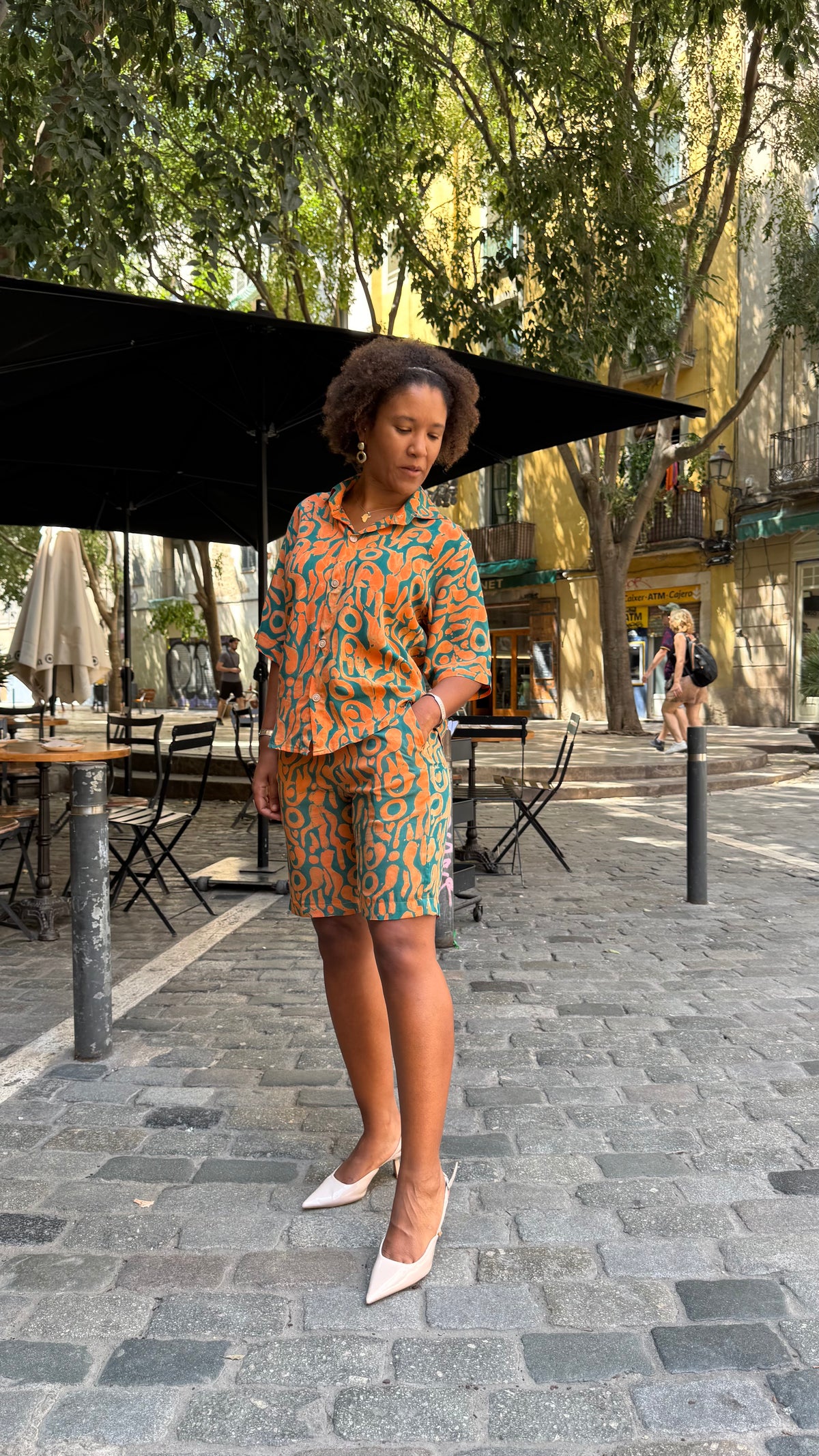 Feuer-Shirt & -Shorts (Set) 100 % Bambus