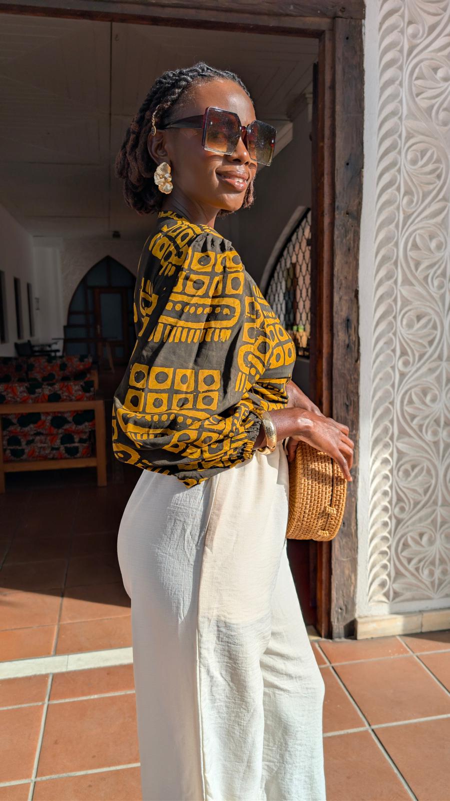 Wakati Bluse aus 100 % Bambus