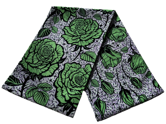 100% Cotton Kitenge Waridi Kijani