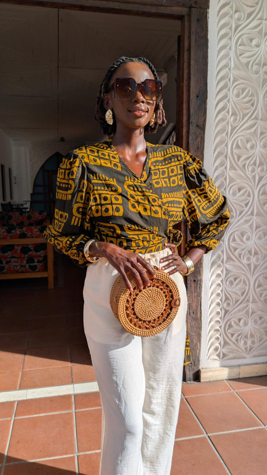 Wakati 100% bamboo blouse