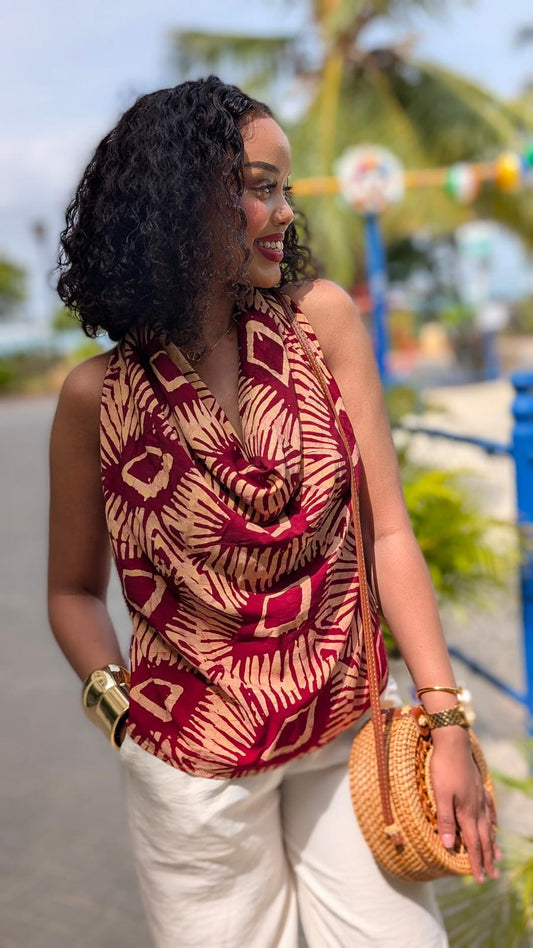 Anjela juu 100% bamboo blouse