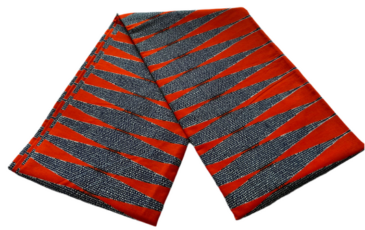 100% cotton Kitenge Chungwa Wimbi