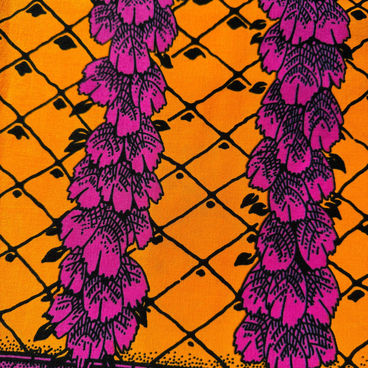 100% cotton Kitenge Pinki Chungwa