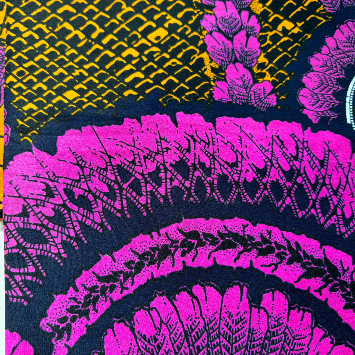 100% cotton Kitenge Pinki Chungwa