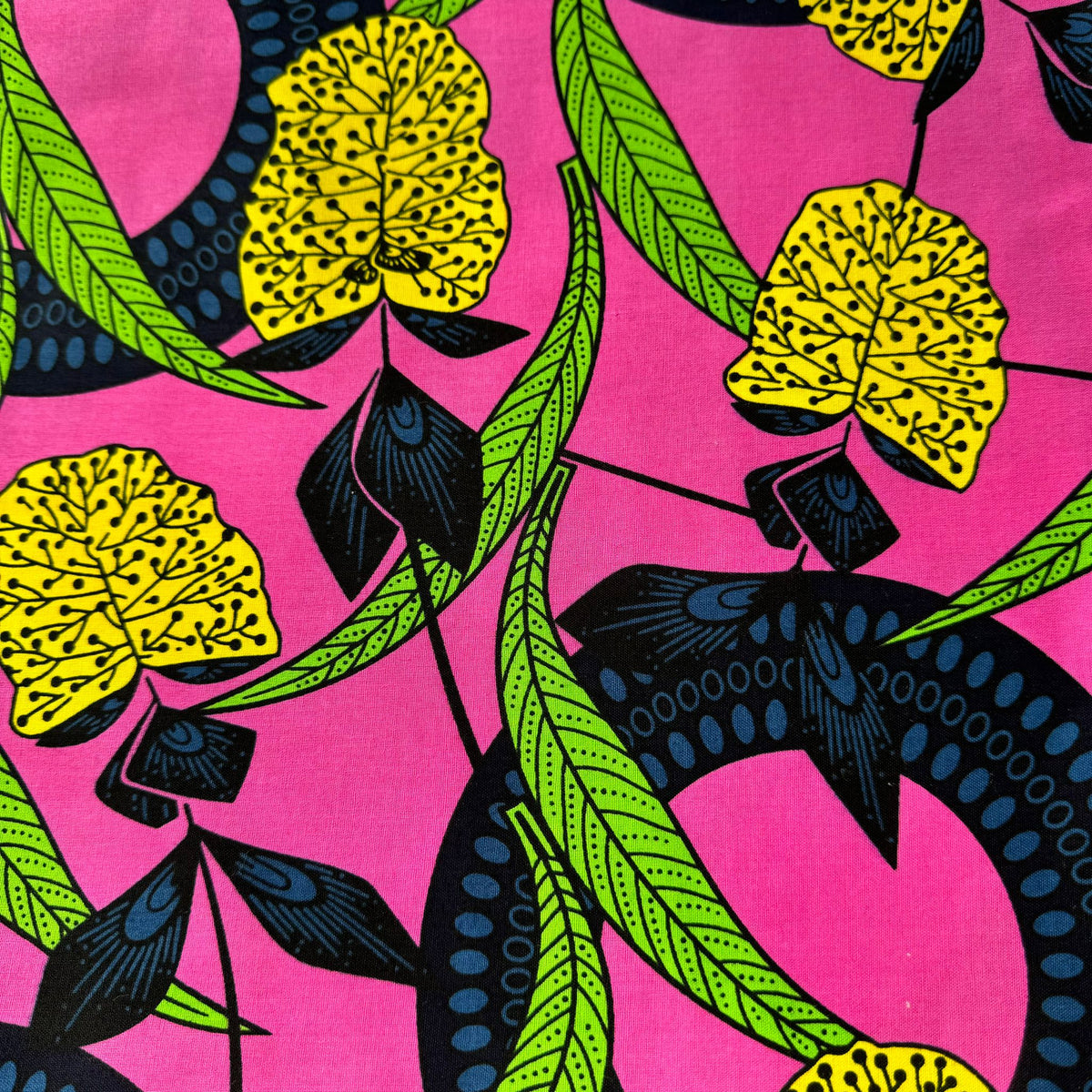 100% cotton Kitenge Kijani