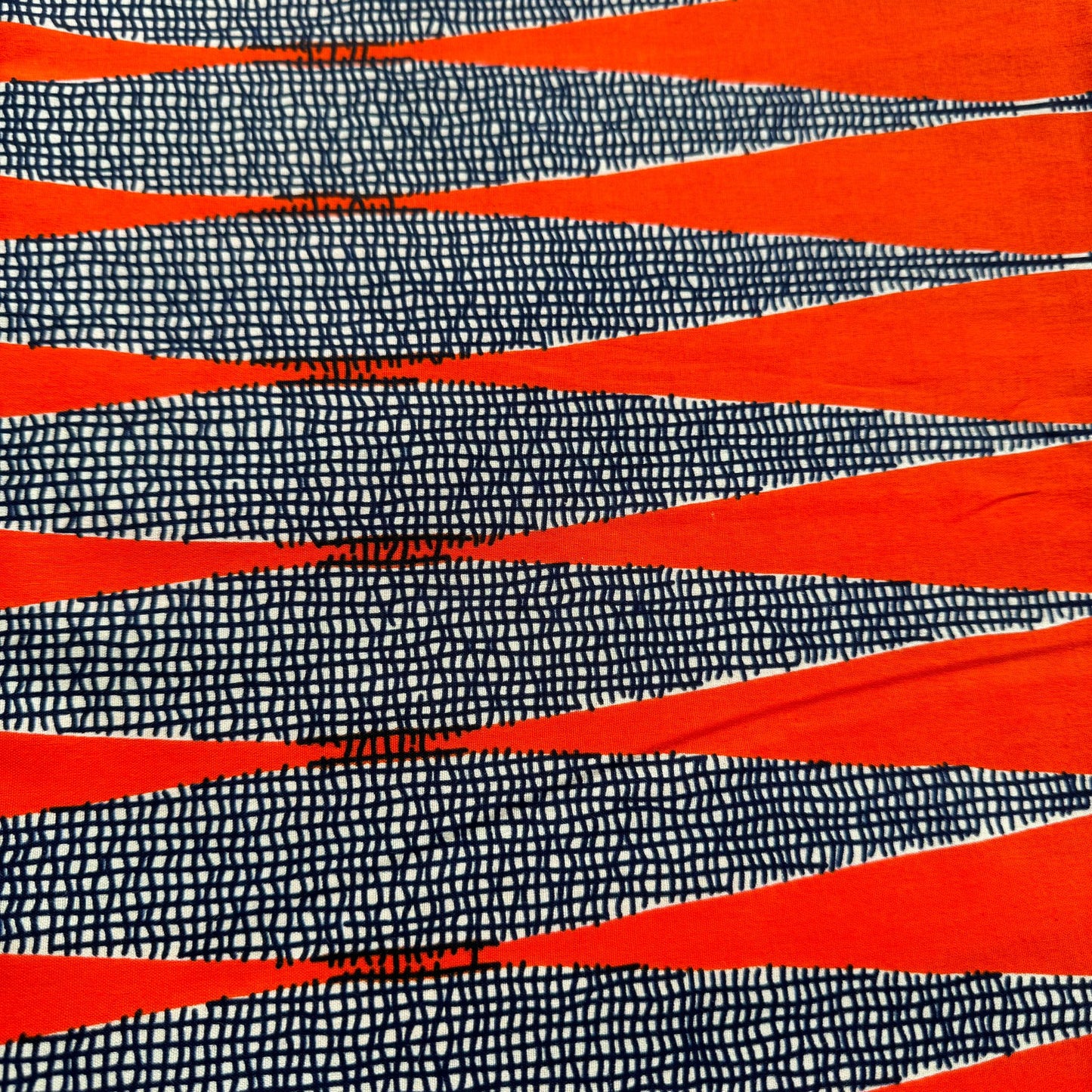 100% cotton Kitenge Chungwa Wimbi